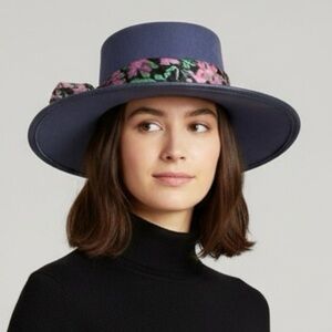 Vintage Australian Blue Suede Vented Bush Hat - S 🇦🇺